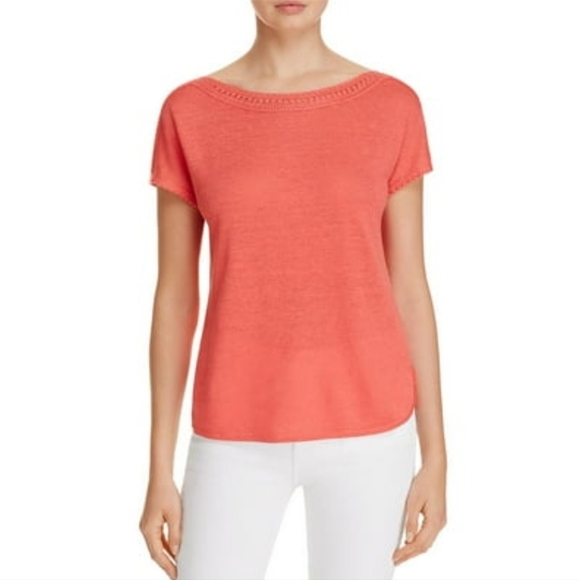 Nic+Zoe Boatneck Linen Blend Top - Picture 1 of 7